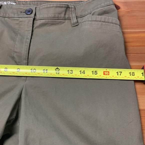 Talbots Straight Leg Olive Green Chinos - Picture 9 of 14